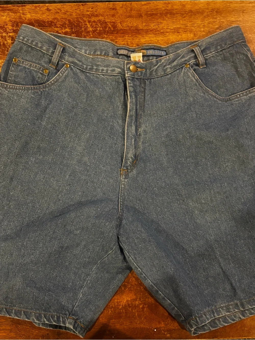 Men's Denim Shorts in Dark Blue - Classic Casual